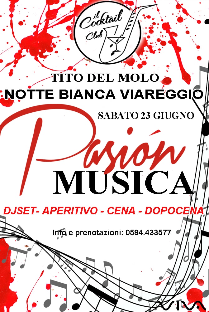 Notte bianca Viareggio: Pasion Musica a Tito del Molo