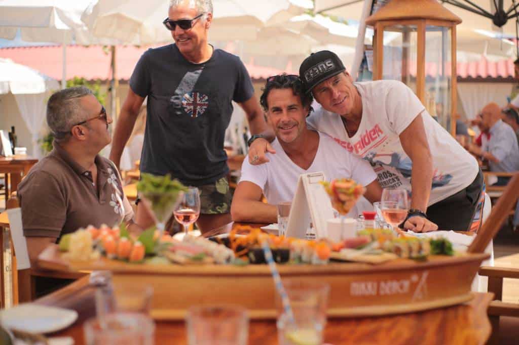 da sin Massimo Giletti Fabio Galante Jimmy Ghione al Nikki Beach Versilia