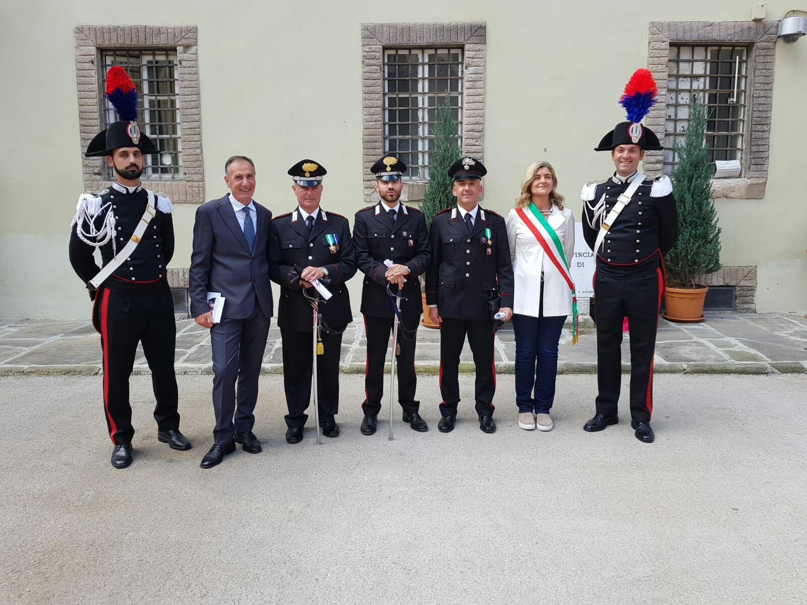 Il Comune di Forte dei Marmi a Lucca per il 204esimo anniversario dell’Arma dei Carabinieri