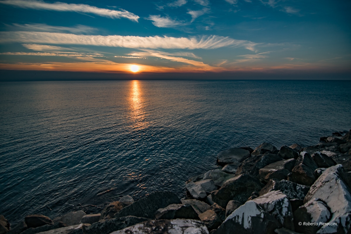 Tramonto in darsena