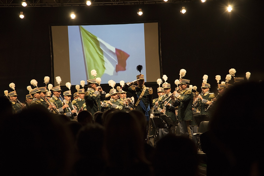 La banda della GdF a Castelnuovo Garfagnana