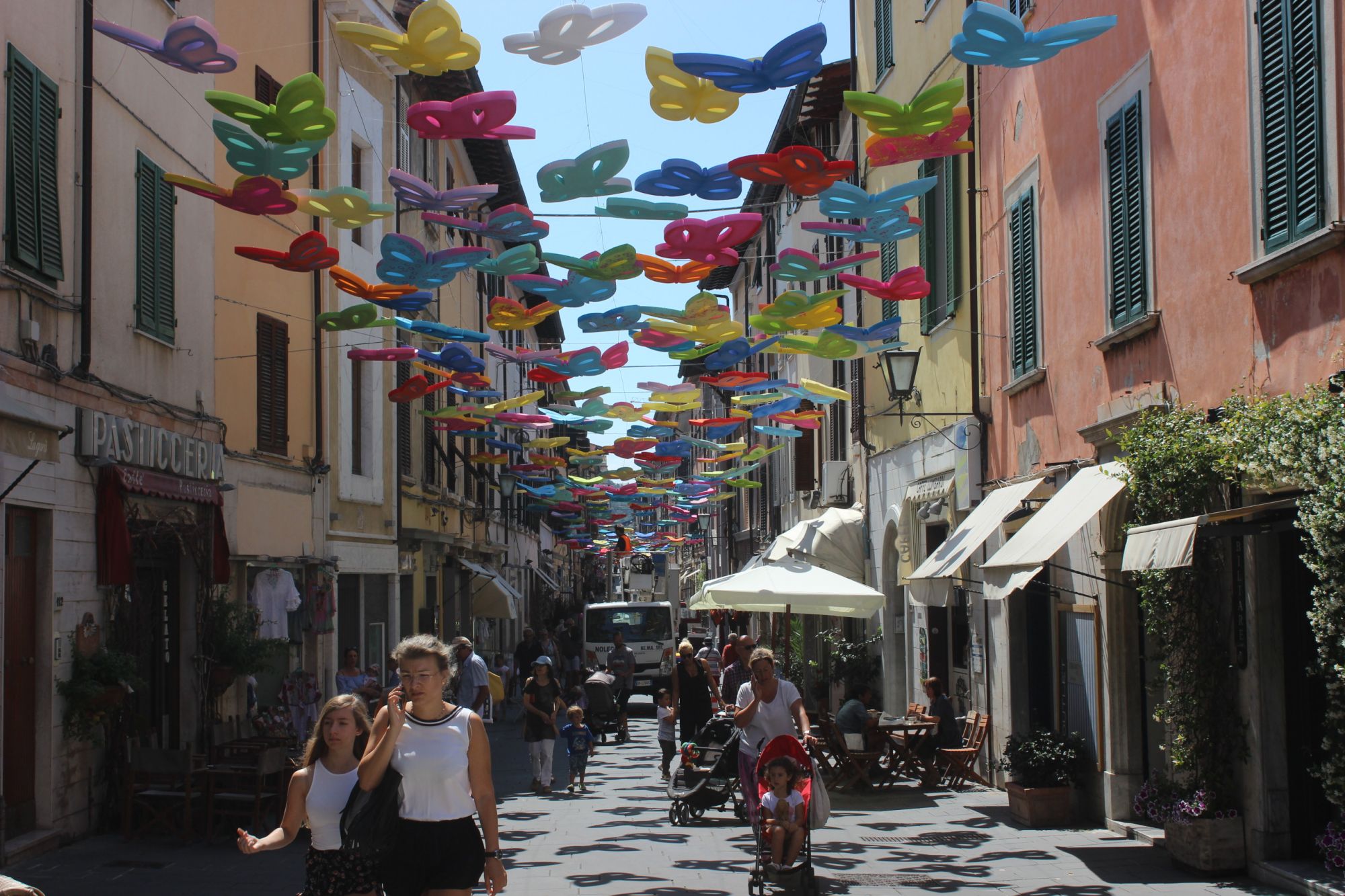 Le farfalle colorate invadono Pietrasanta