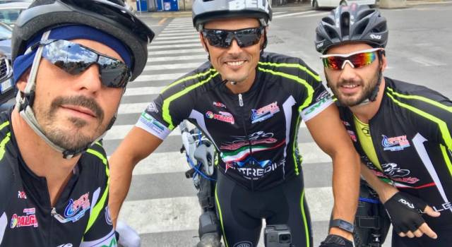 Carabinieri ciclisti: 50 ore di pedalata