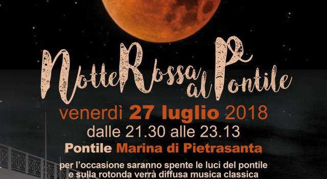 Eclissi lunare, pontile spento per godersi lo spettacolo