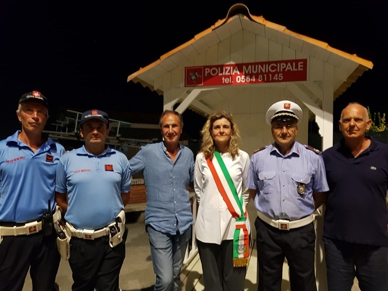 Sicurezza 2018, cabina della polizia municipale al Pontile