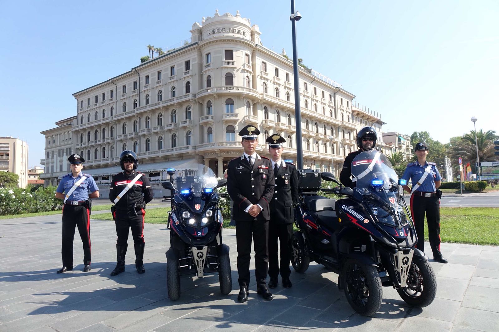 Carabinieri in sella ai quooder: i mezzi a 4 ruote assegnati anche a Viareggio in via sperimentale