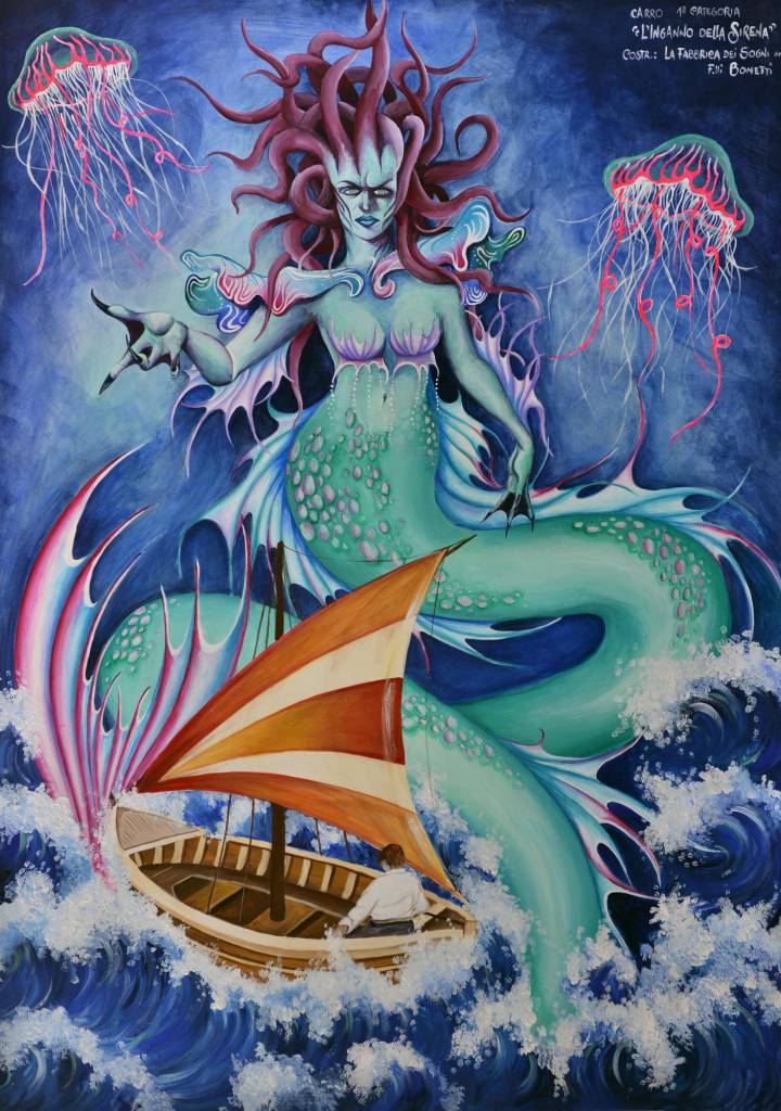 LA FABBRICA DEI SOGNI snc dei FRATELLI BONETTI Linganno della Sirena 1 cat. Carnevale di Viareggio 2019