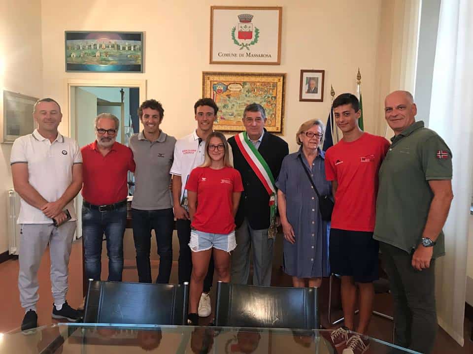 Nuoto, Lorenzo Biancalana in visita a Massarosa