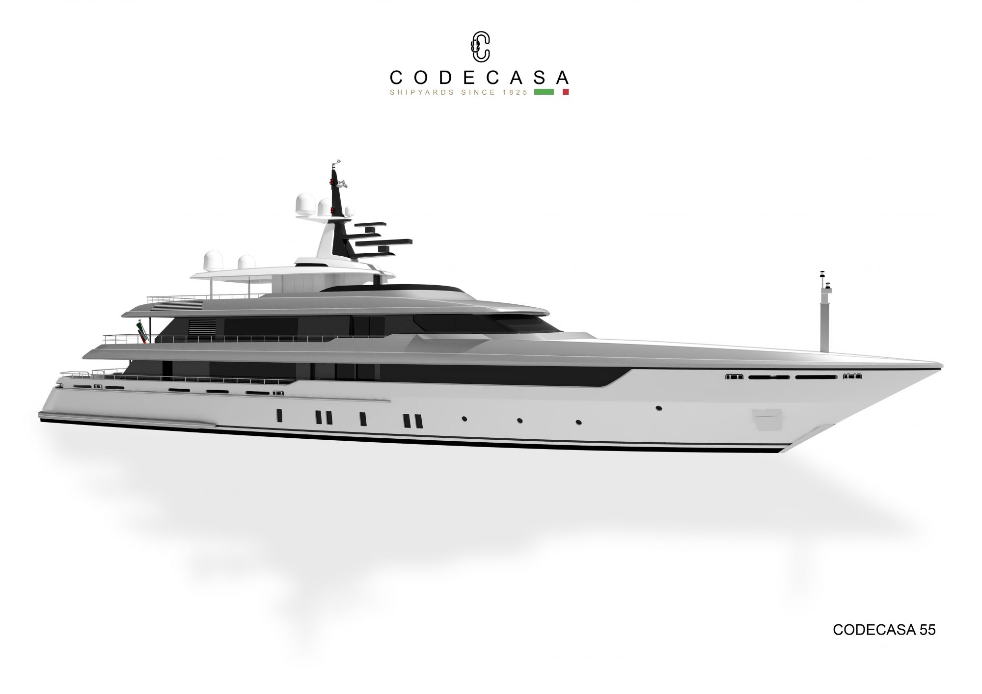 Codecasa, al via la costruzione di nuovo yacht di 55 metri