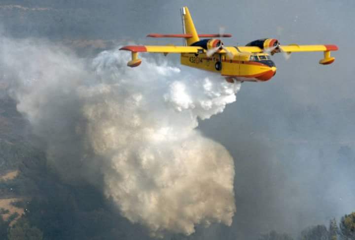 Fiamme sul Serra, in azione i Canadair