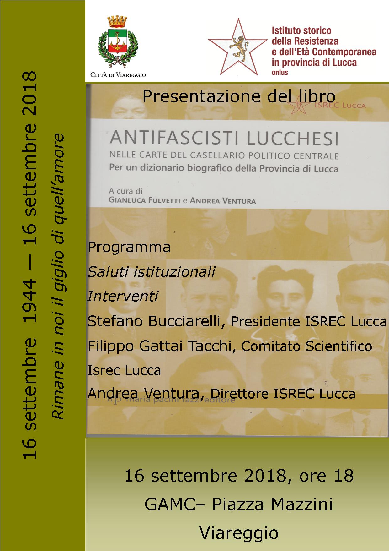 La Città di Viareggio si prepara a celebrare il 73esimo anniversario della Liberazione dal nazifascismo