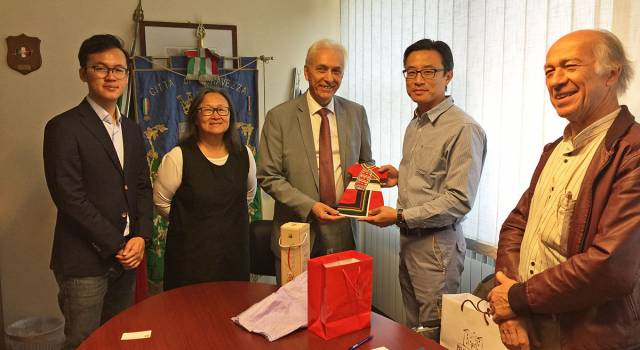 Lapideo, il sindaco Tarabella riceve la delegazione del Taiwan