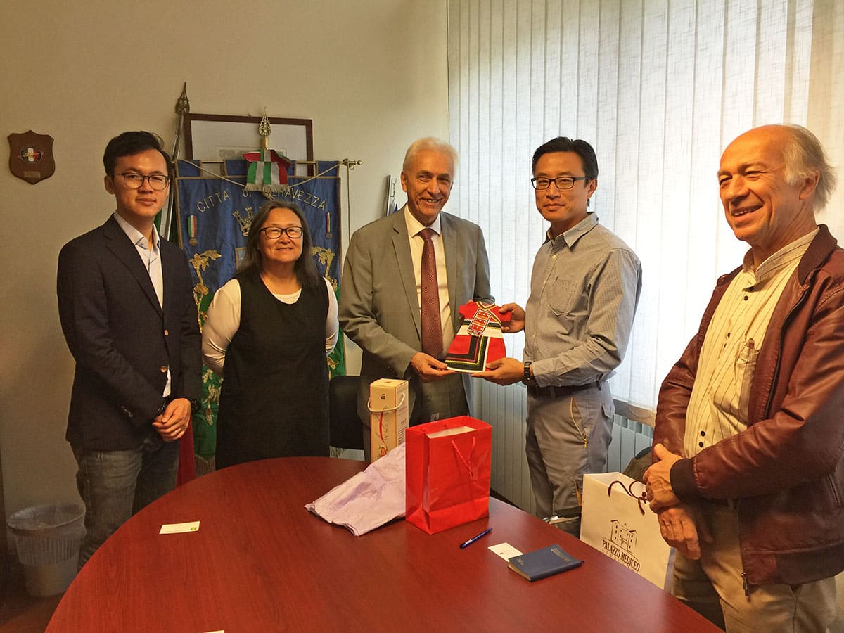 Lapideo, il sindaco Tarabella riceve la delegazione del Taiwan