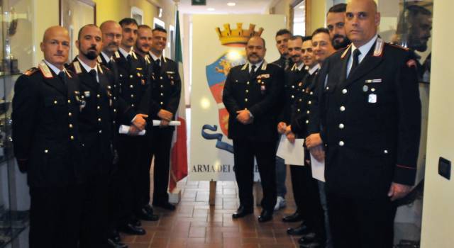 Festa al comando provinciale dei Carabinieri: &#8220;Croce d&#8217;oro e d&#8217;argento&#8221; per anzianità di servizio