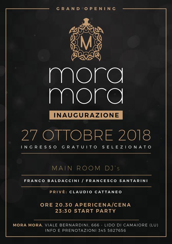 Movida, tutto pronto per il grande ritorno del Mora Mora