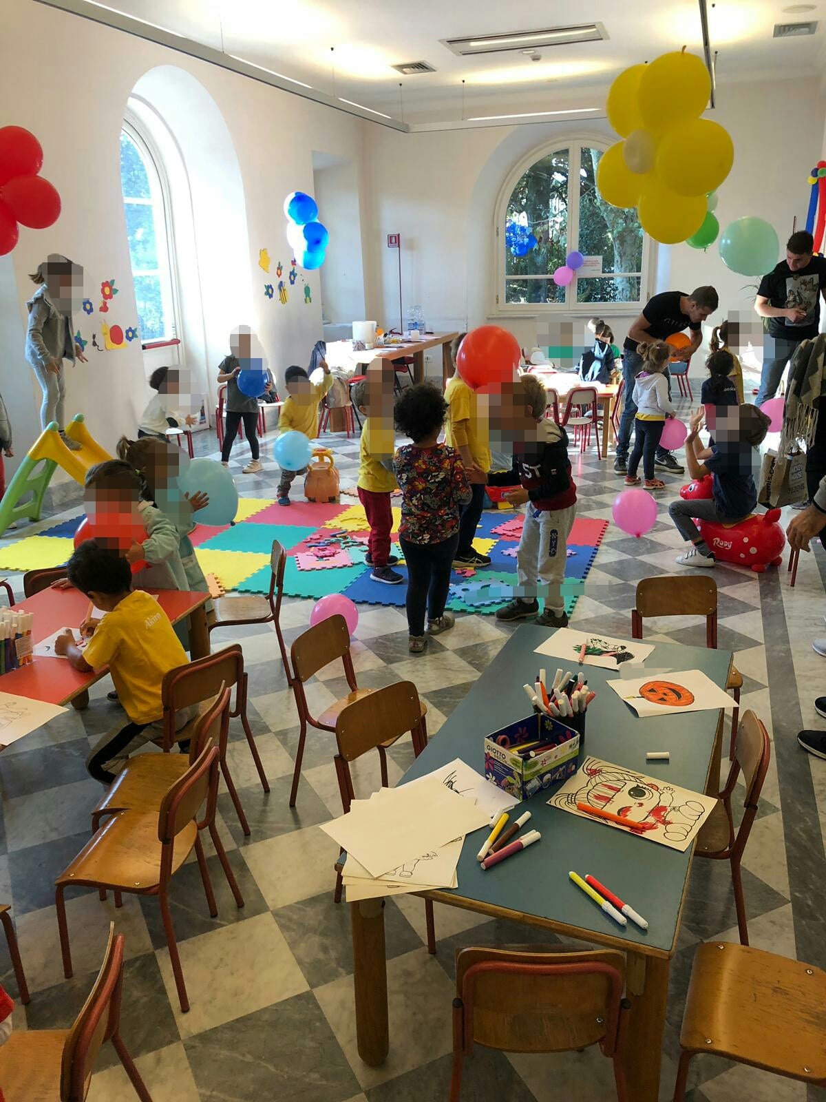 Il primo giorno a Villa Bertelli della Scuola d’Infanzia Caranna