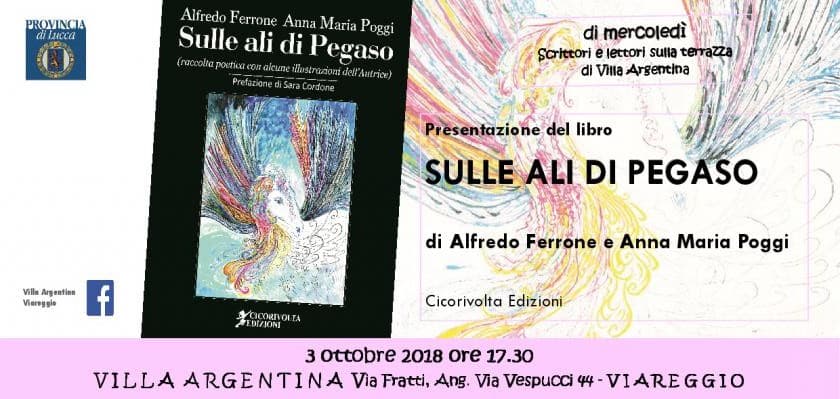 “Sulle ali di Pegaso”, a Villa Argentina il libro di Alfredo Ferrone e Anna Maria Poggi