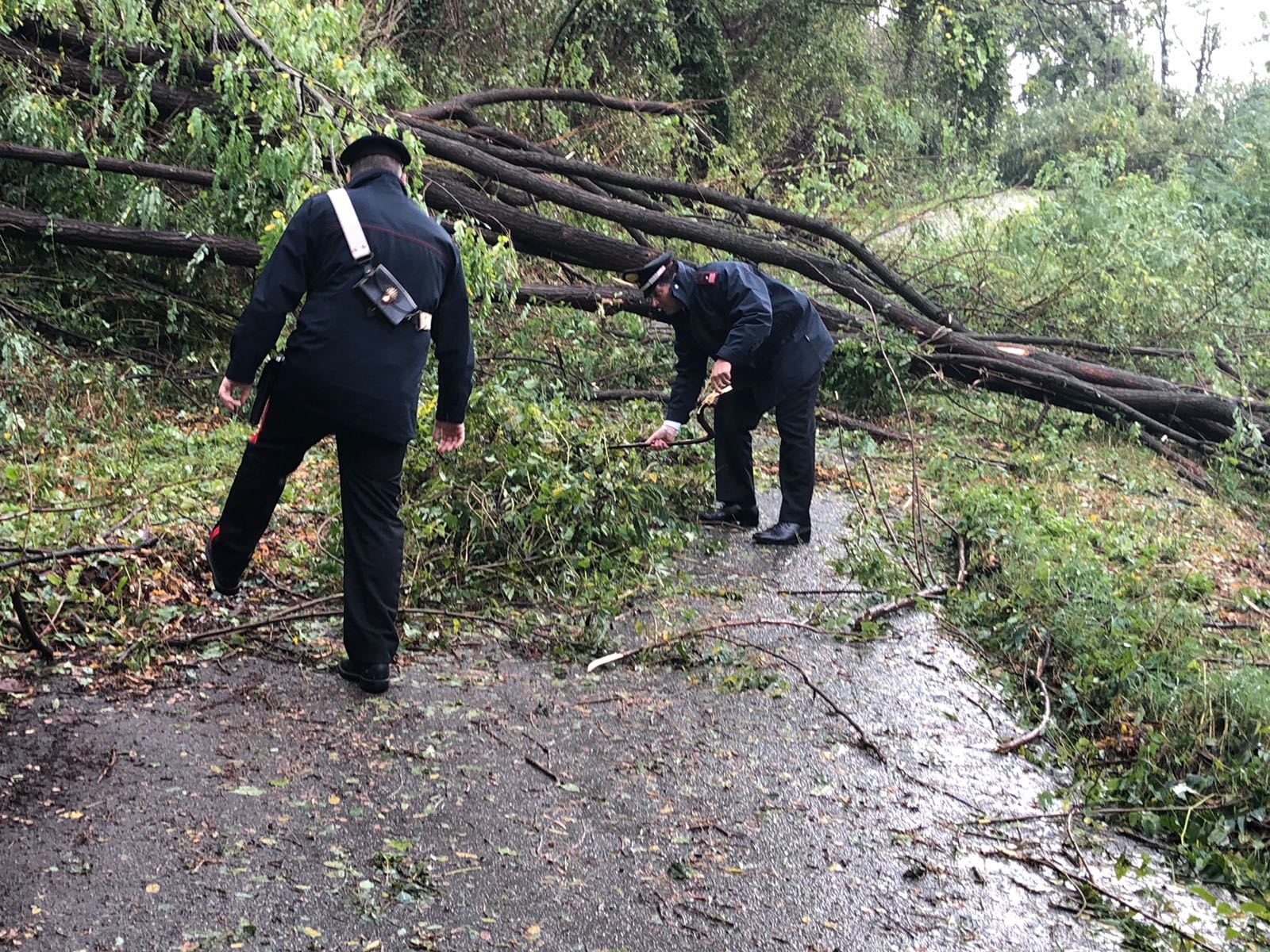 Maltempo in Lunigiana, il contributo dei Carabinieri