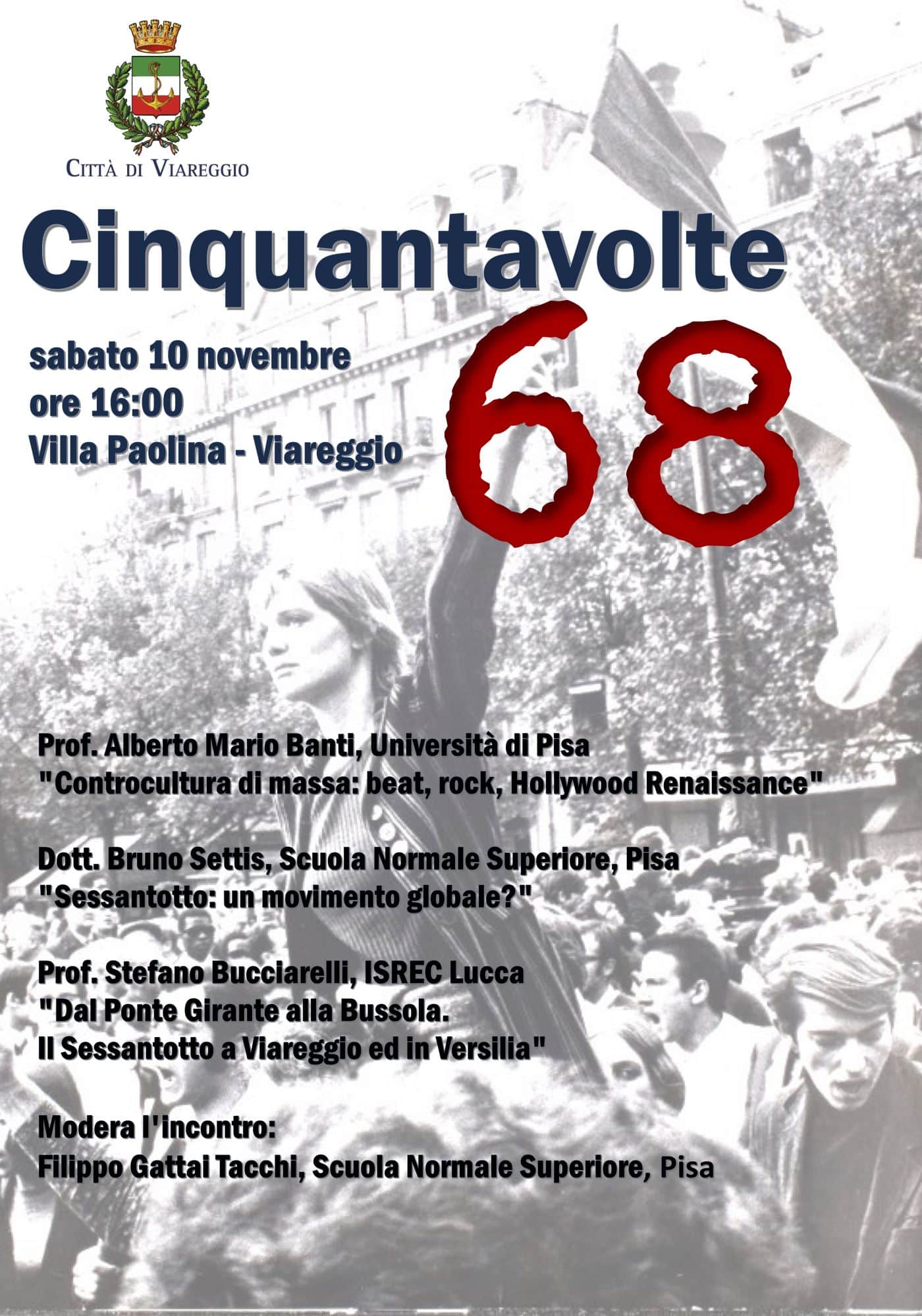 Cinquantavolte68, incontro a Villa Paolina