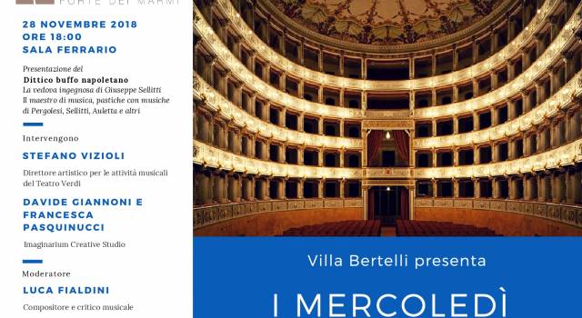 &#8220;I mercoledi del Verdi&#8221;, tutti gli appuntamenti a Villa Bertelli