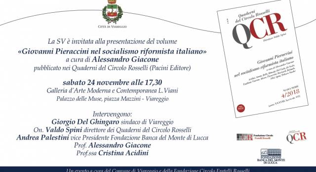 “Giovanni Pieraccini nel socialismo riformista italiano”, il libro alla Gamc