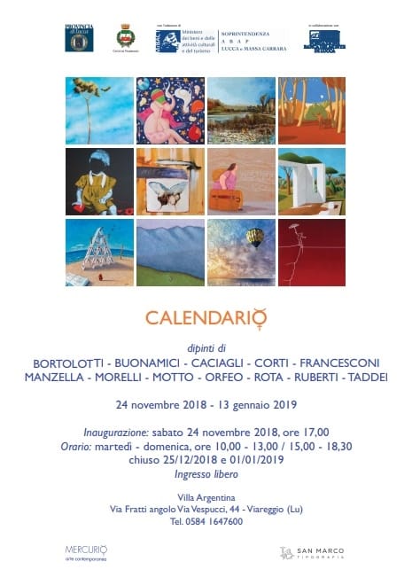 A Villa Argentina la rassegna di pittura “Calendario”