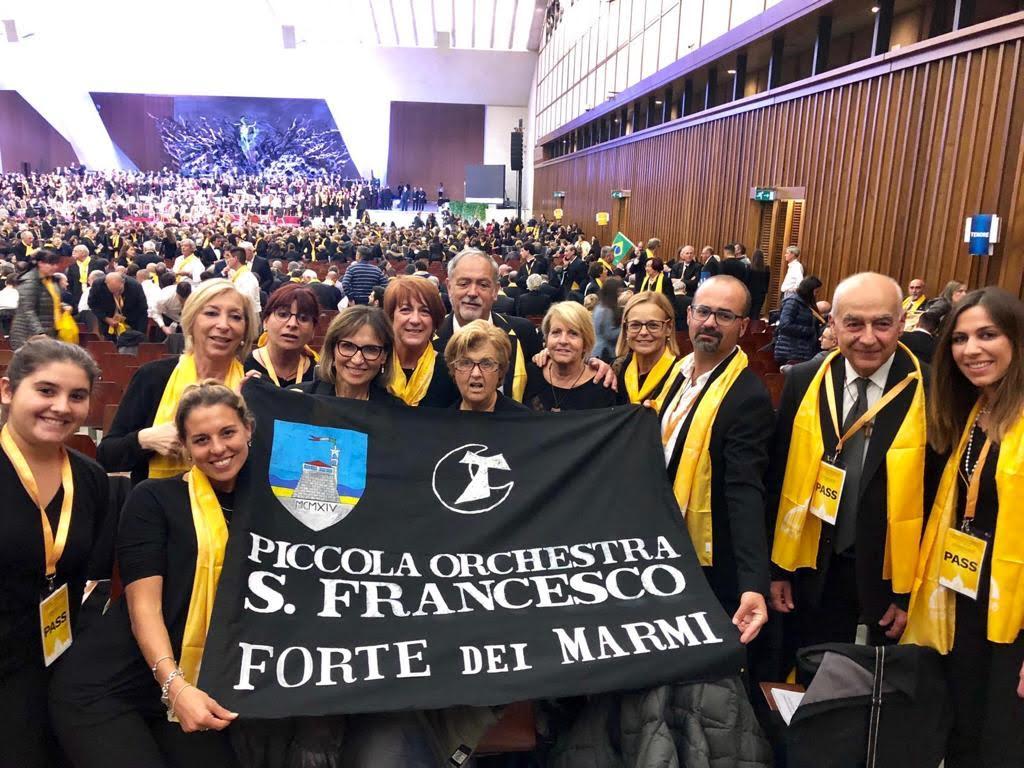 La Piccola Orchestra San Francesco porta il nome di Forte dei Marmi in Vaticano