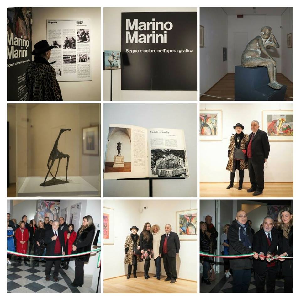 Inaugurata ieri al Fortino la mostra “Marino Marini, segno e colore nell’opera grafica”