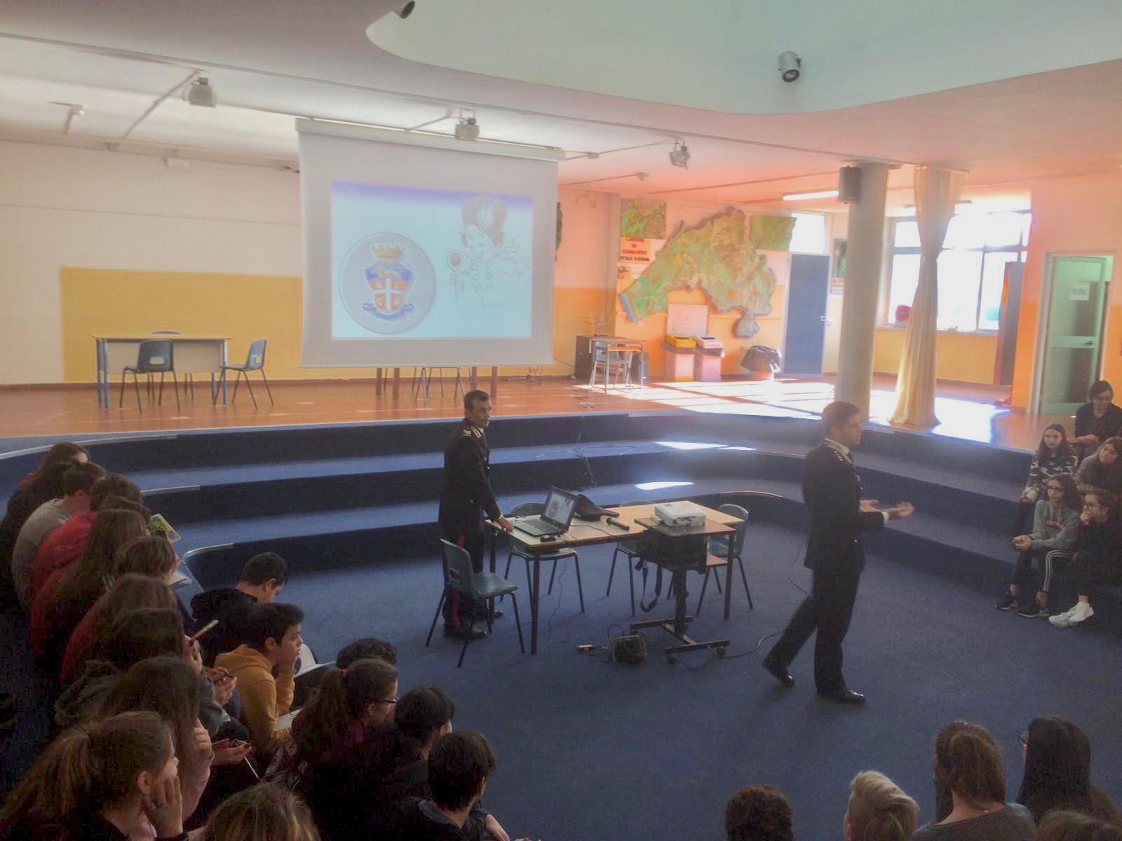 Progetto “Cultura della legalità 2018”: i Carabinieri incontrano le scuole
