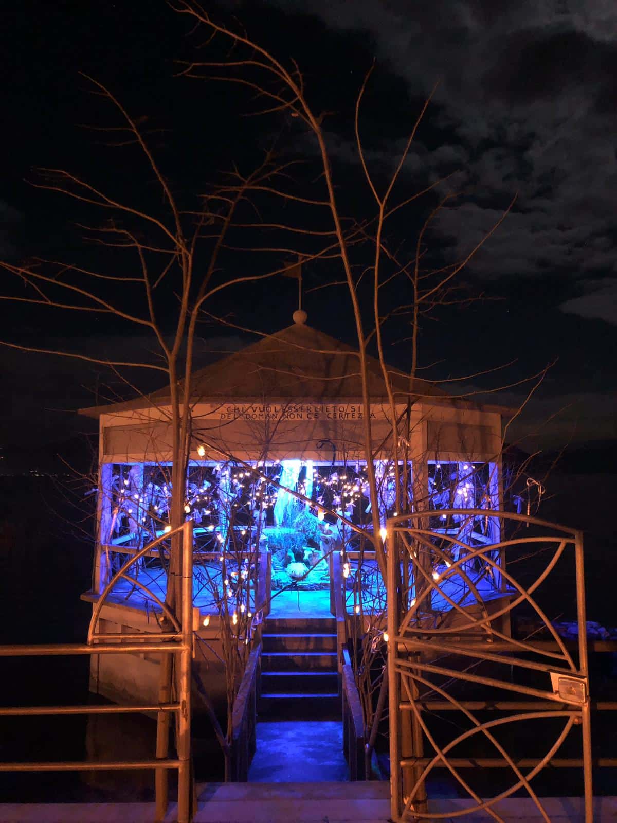 Un presepe da favola sul Belvedere Puccini a Torre del Lago