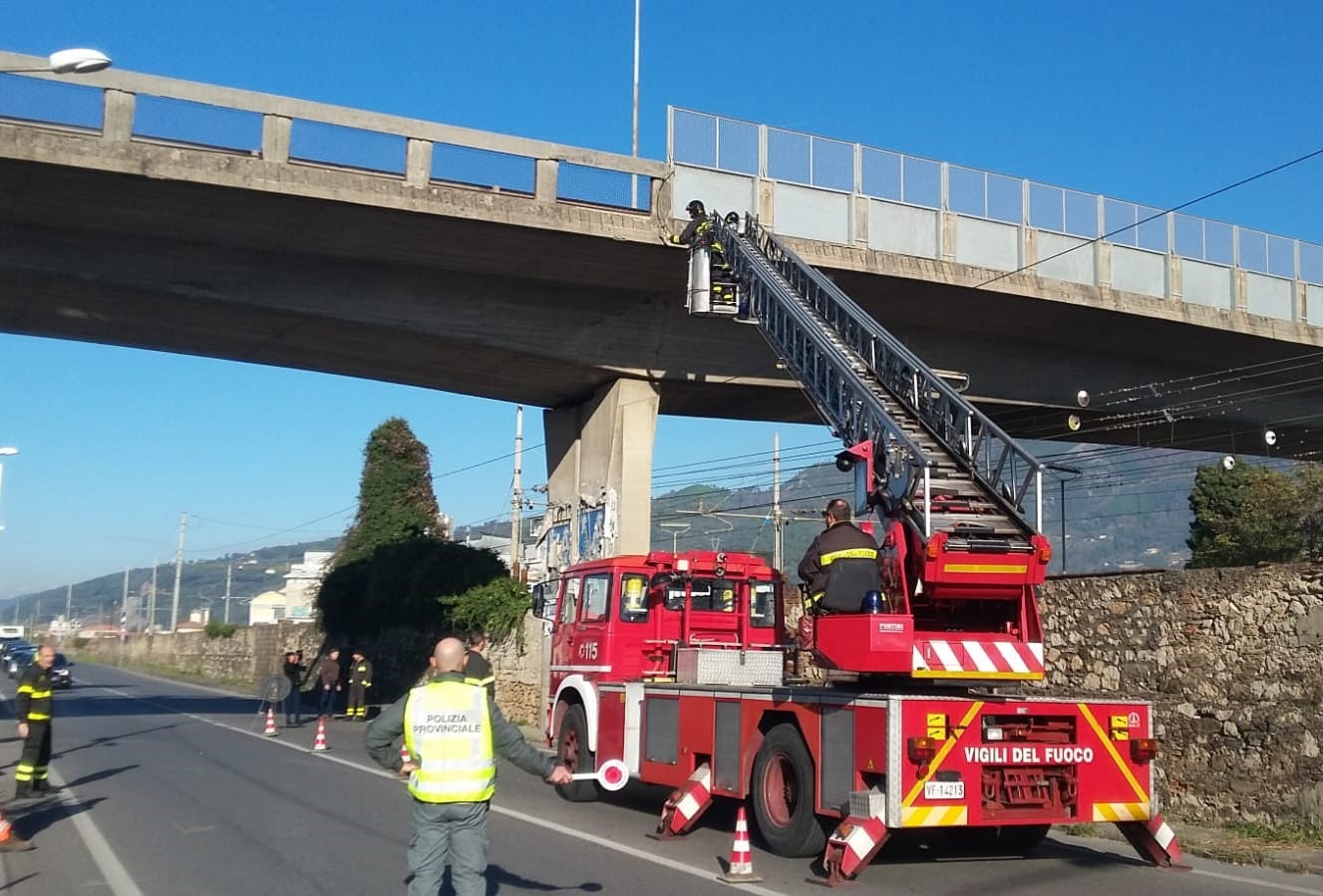 Ancora lavori sul cavalcavia a Querceta