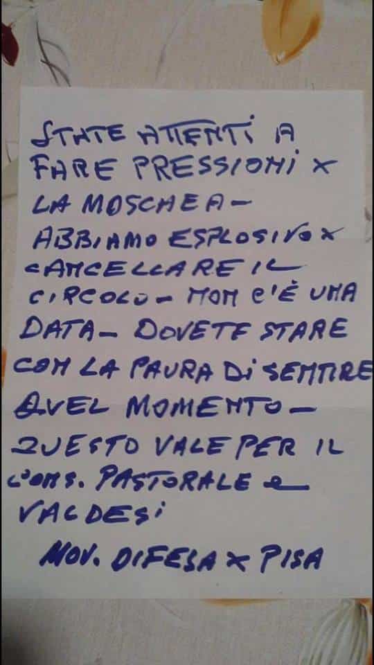 Islam, lettera minatoria: la solidarietà delle Acli