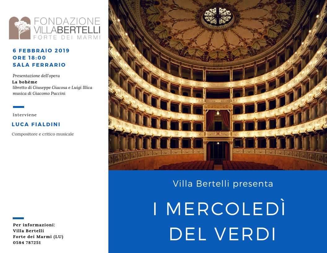 La bohème di Giacomo Puccini al quinto appuntamento con la rassegna “I mercoledì del Verdi”