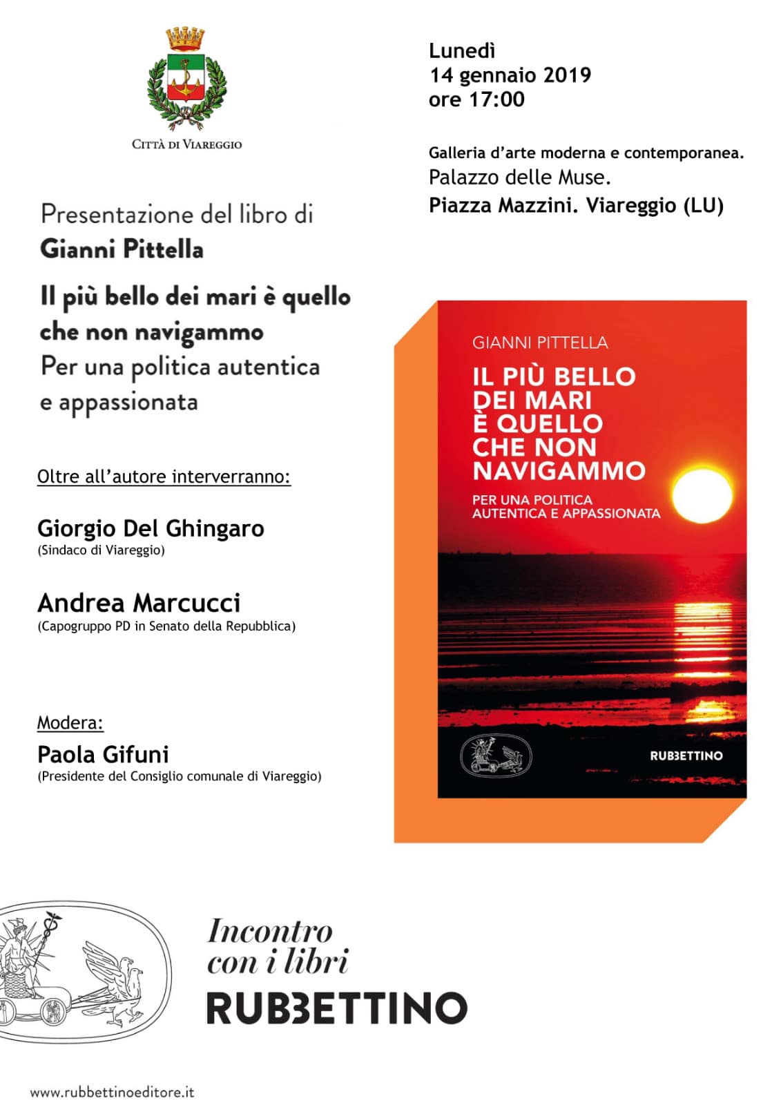 Il libro di Gianni Pittella alla Gamc