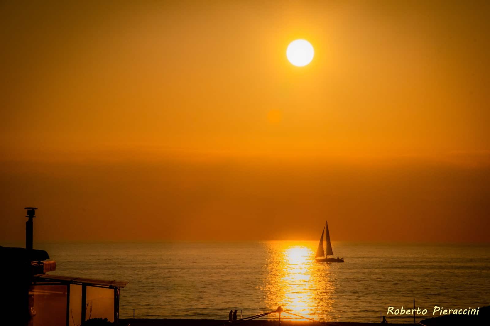 Tramonto a Viareggio