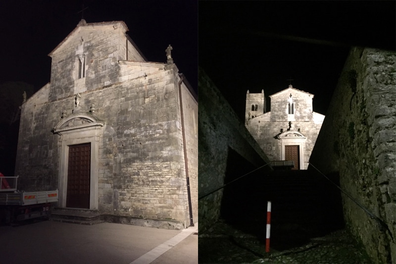 Nuovo impianto di illuminazione monumentale della Pieve di Santo Stefano