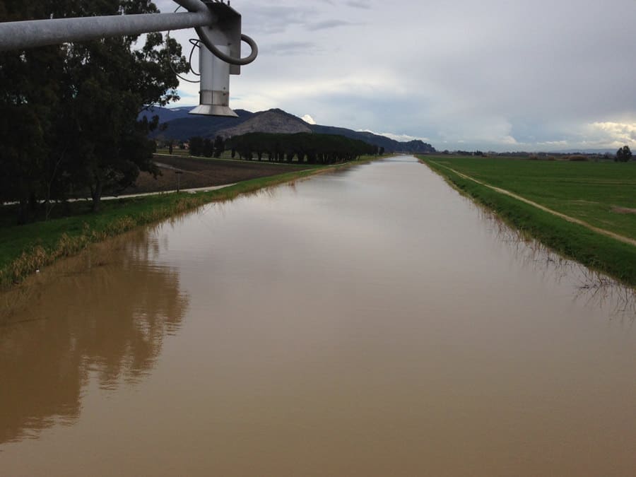 Massaciuccoli a + 26 cm sul livello del mare, acceso l’impianto idrovoro