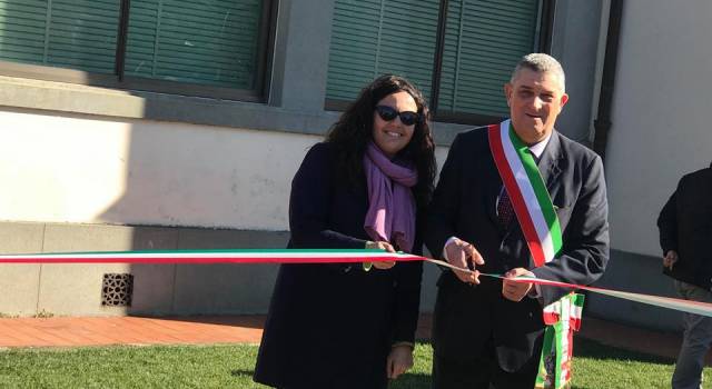 Inaugurato il nuovo parco della scuola di Stiava