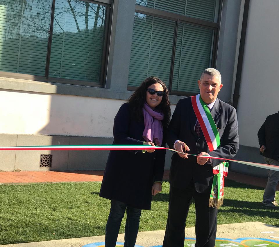 Inaugurato il nuovo parco della scuola di Stiava