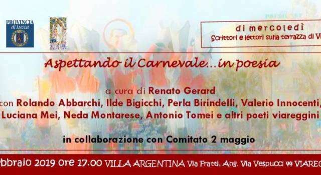 A Villa Argentina l’incontro “Aspettando il Carnevale….in poesia”