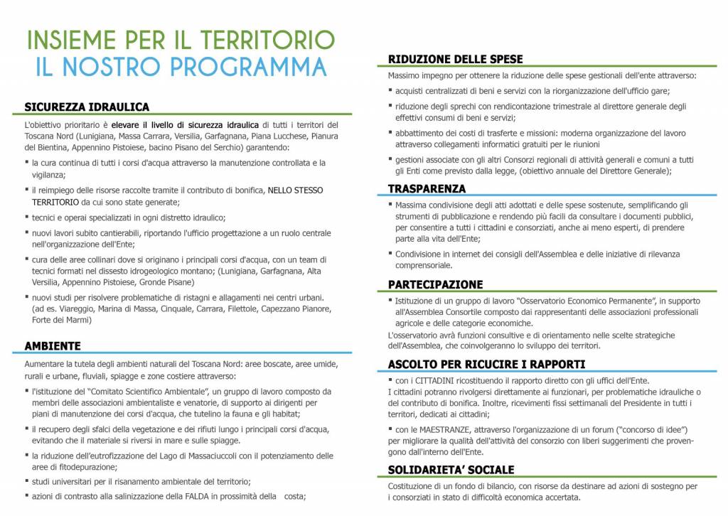 Programma insieme per il territorio 1