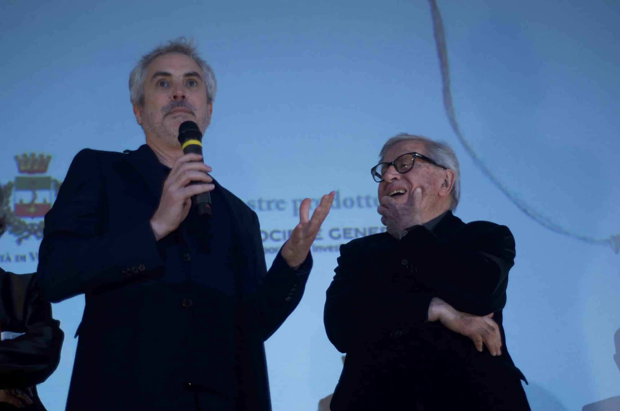 Paolo Taviani incontra il regista premio Oscar Alfonso Cuaron al Lucca Film Festival e Europa Cinema