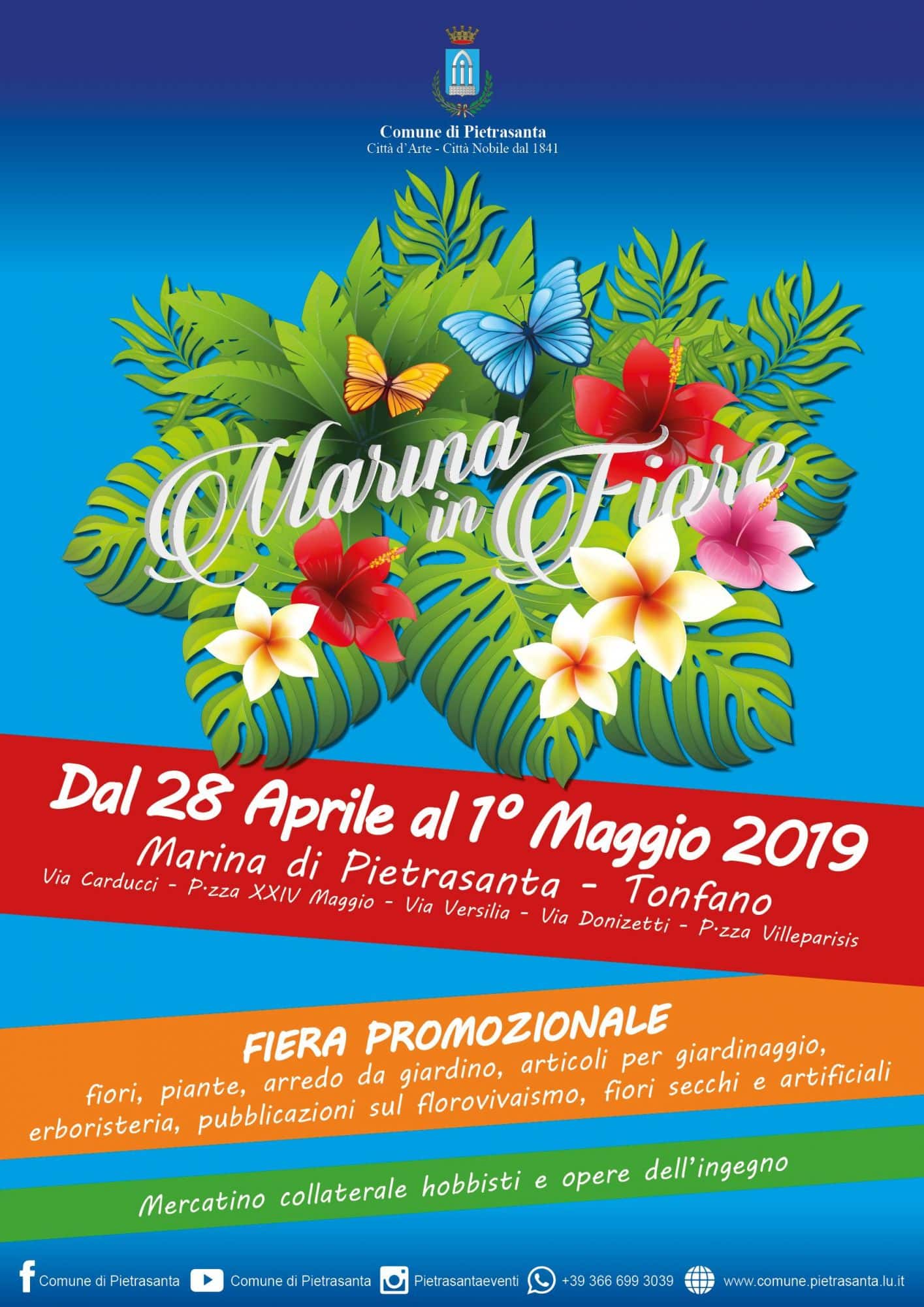 Marina in fiore, tutto pronto per la kermesse