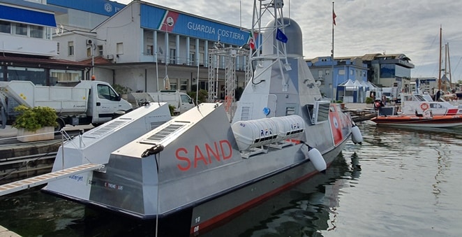 Il drone marino Sand al salone della nautica Yachting Rendez-vous