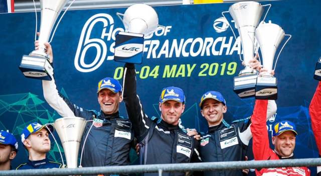 Riccardo Pera vince la 6 ore di Spa Francorchamps. Esulta il presidente di Aci Lucca
