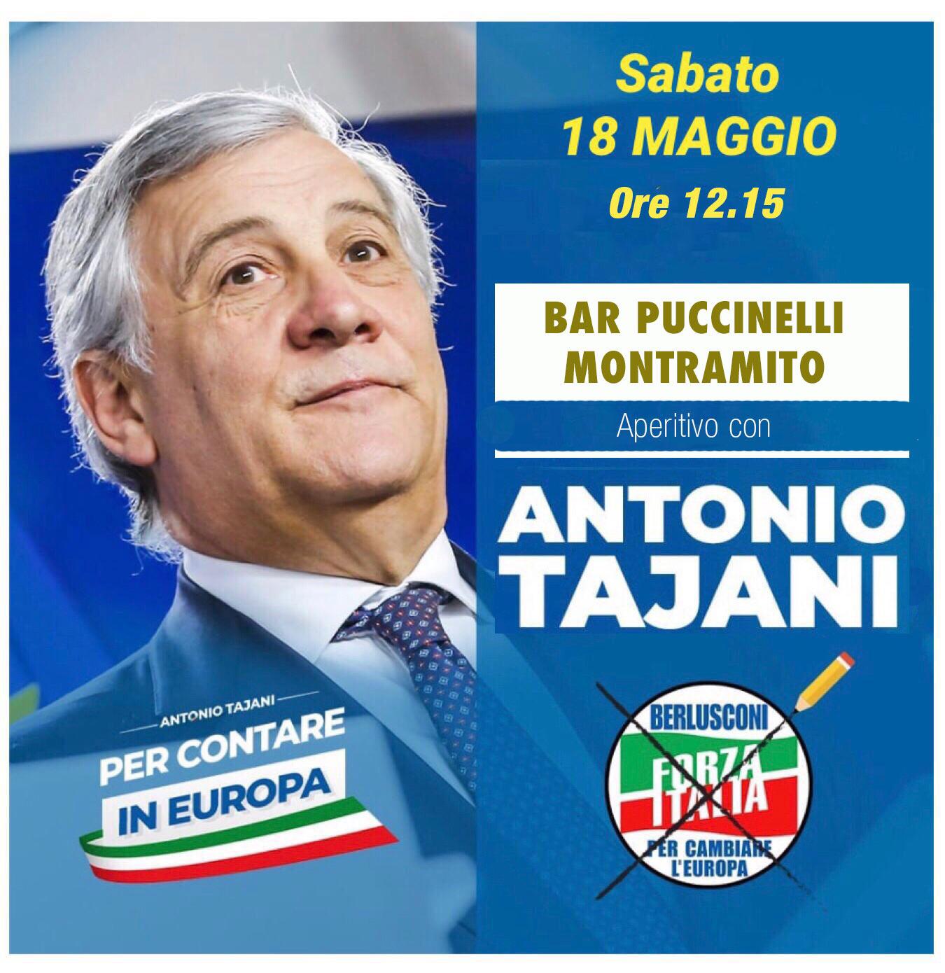 Antonio Tajani a Massarosa per sostenere Alberto Coluccini