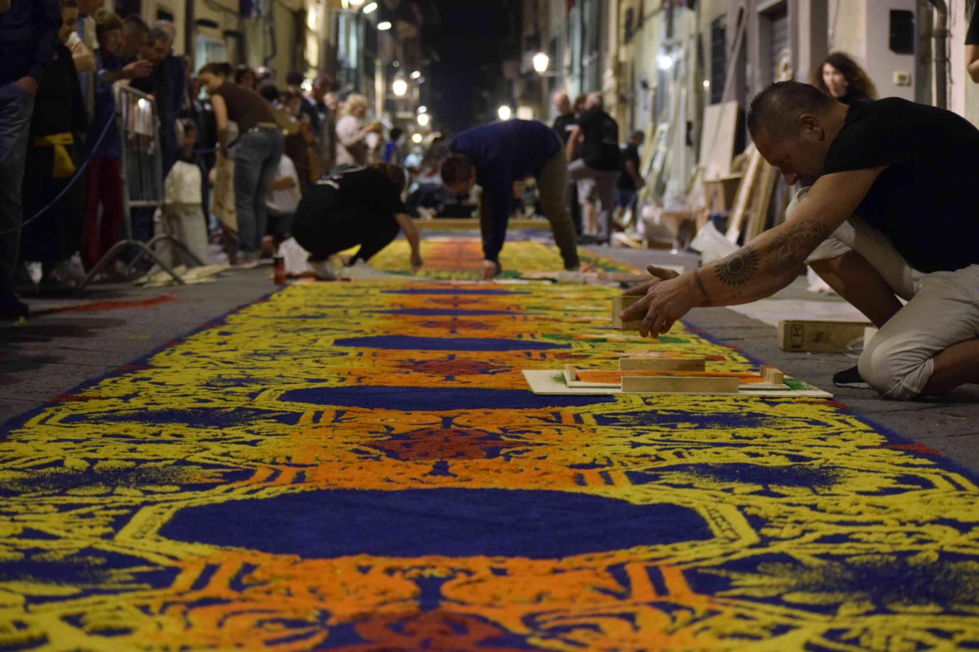 I tappeti di segatura di Camaiore a Barcellona