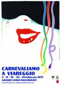 Il manifesto del Carnevale di Viareggio 2017 realizzato da Giorgio Michetti