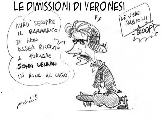Le ragioni delle dimissioni di Veronesi dal Pucciniano nella vignetta di Vassalle