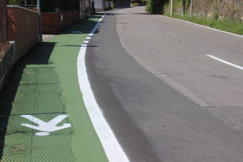 Foto pista pedonale via Strettaio viabilità